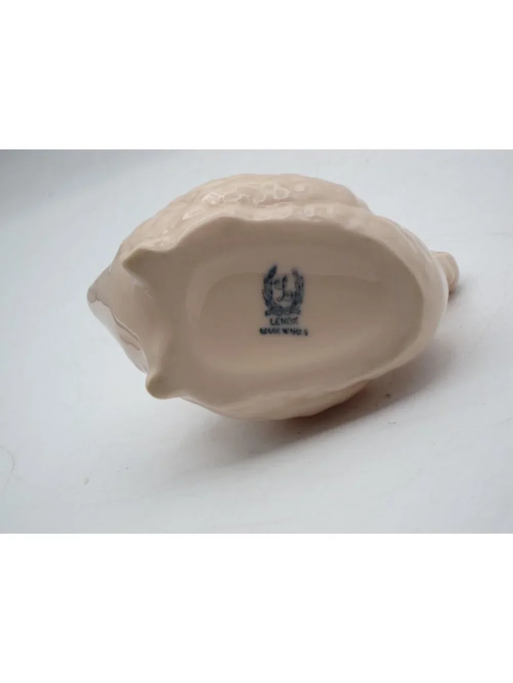 Vintage Lenox Pink Swan Figurine Small Porcelain Swan Green Stamp